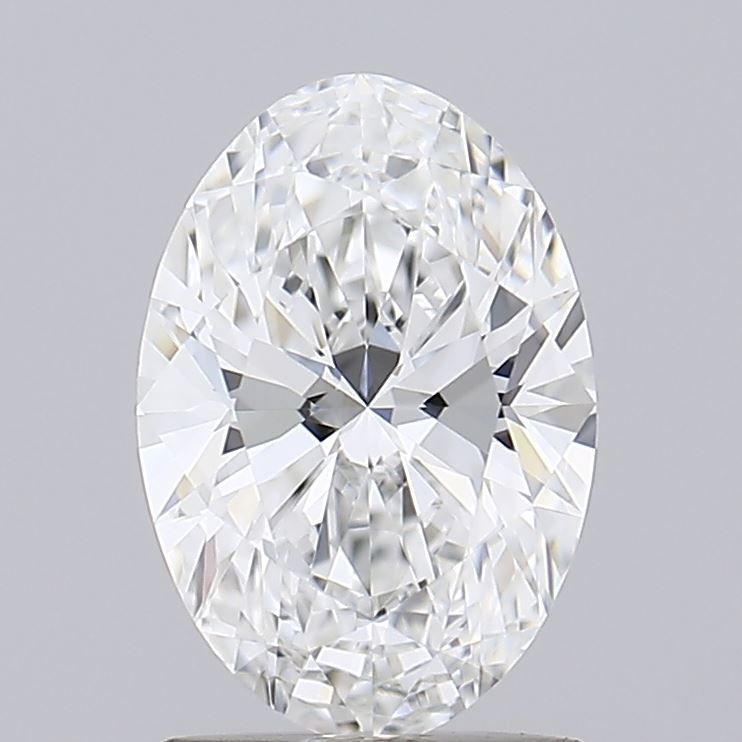 1.38 Carat Oval Lab Diamond with  Cut Diamond in 14KT  view 1
