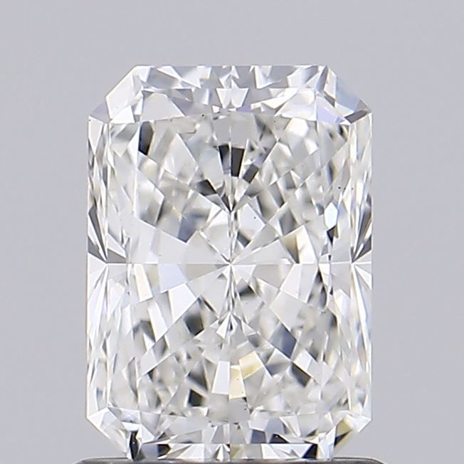 1.0 Carat Radiant Lab Diamond with  Cut Diamond in 14KT  view 1
