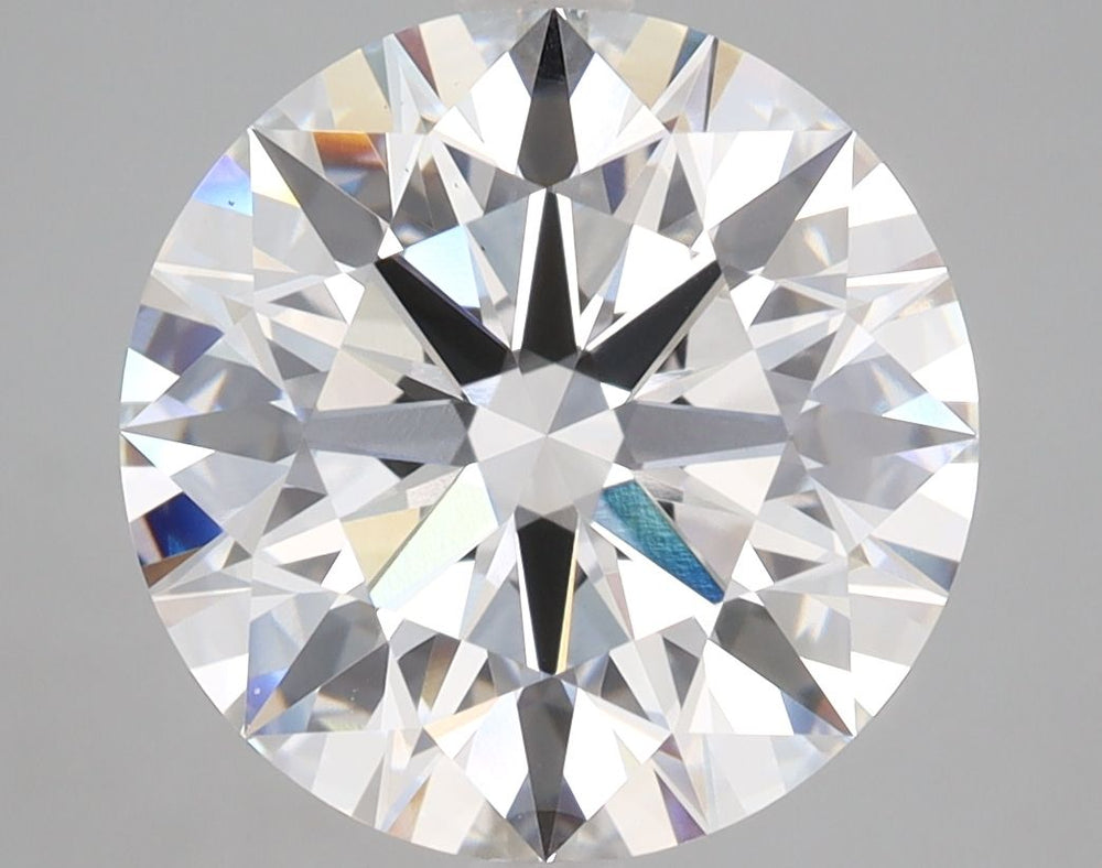 5.24 Carat Round Lab Diamond with  Cut Diamond in 14KT  view 1
