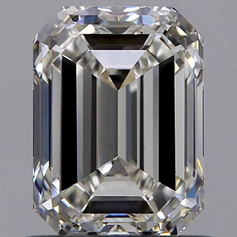 0.9 Carat Emerald Natural Diamond with  Cut Diamond in 14KT  view 1
