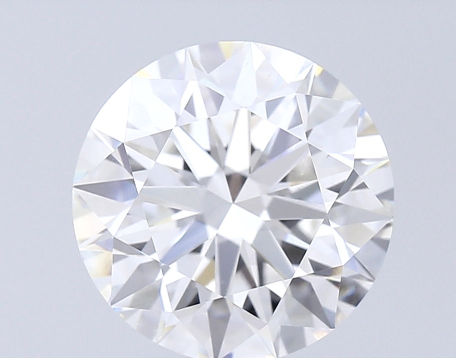 3.17 Carat Round Lab Diamond with  Cut Diamond in 14KT  view 1
