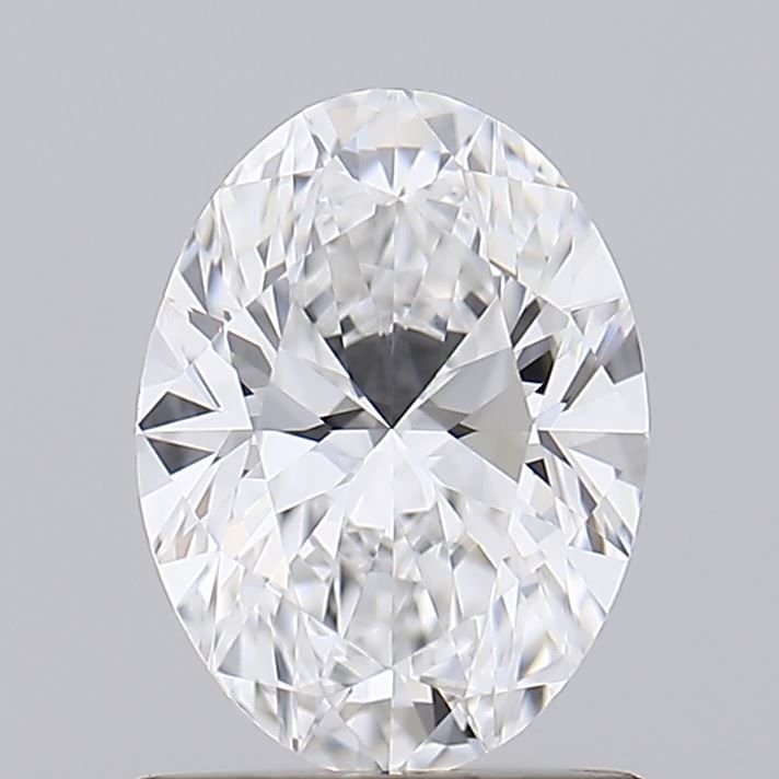 1.03 Carat Oval Lab Diamond with  Cut Diamond in 14KT  view 1
