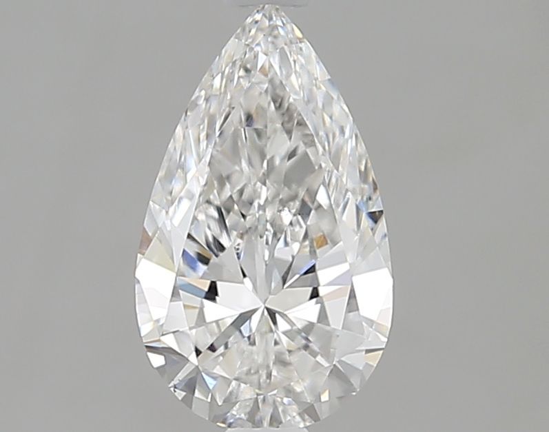 1.0 Carat Pear Lab Diamond with  Cut Diamond in 14KT  view 1
