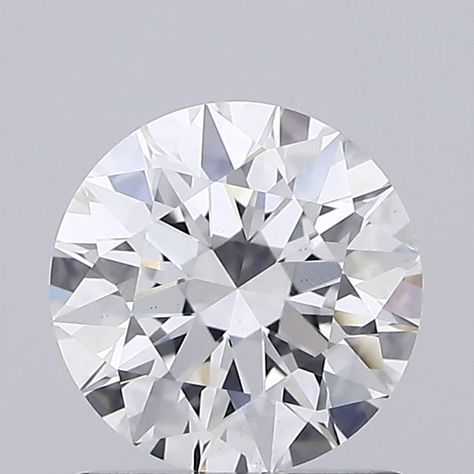 1.08 Carat Round Lab Diamond with  Cut Diamond in 14KT  view 1
