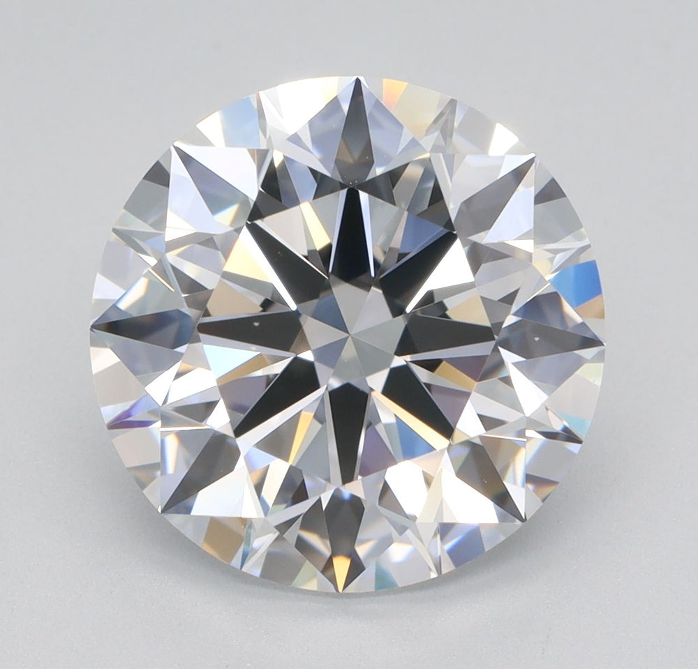 4.72 Carat Round Lab Diamond with  Cut Diamond in 14KT  view 1
