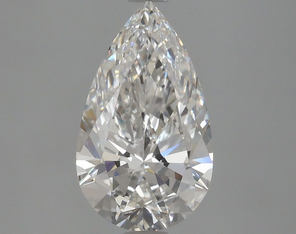 2.06 Carat Pear Lab Diamond with  Cut Diamond in 14KT  view 1
