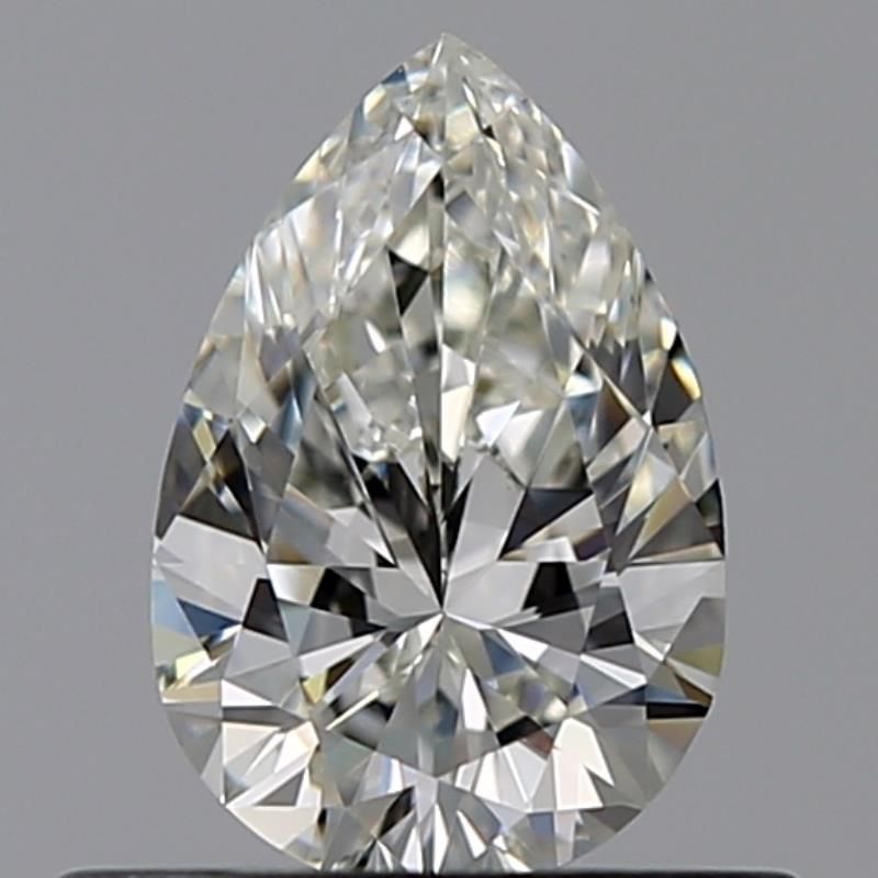 0.51 Carat Pear Natural Diamond with  Cut Diamond in 14KT  view 1
