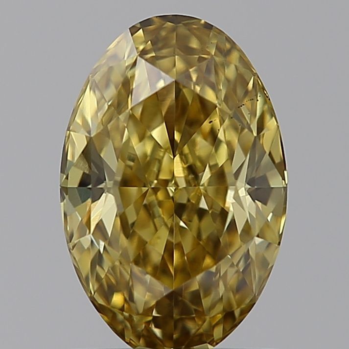 1.09 Carat Oval Lab Diamond with  Cut Diamond in 14KT  view 1
