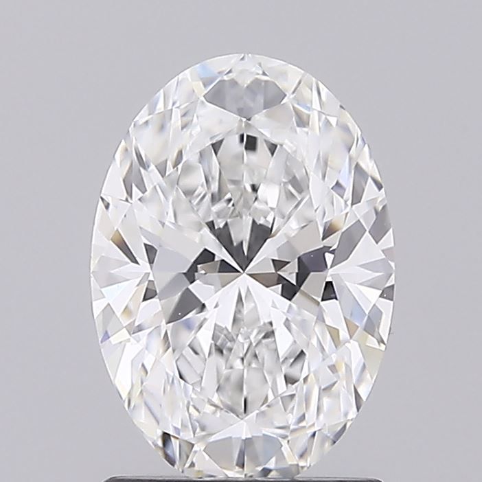 1.38 Carat Oval Lab Diamond with  Cut Diamond in 14KT  view 1
