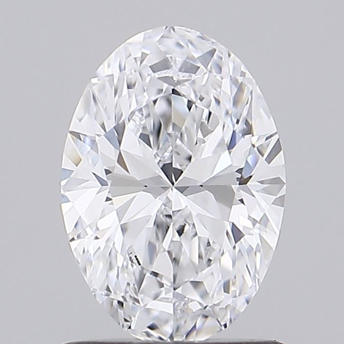 1.13 Carat Oval Lab Diamond with  Cut Diamond in 14KT  view 1
