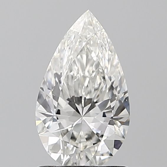 1.07 Carat Pear Lab Diamond with  Cut Diamond in 14KT  view 1
