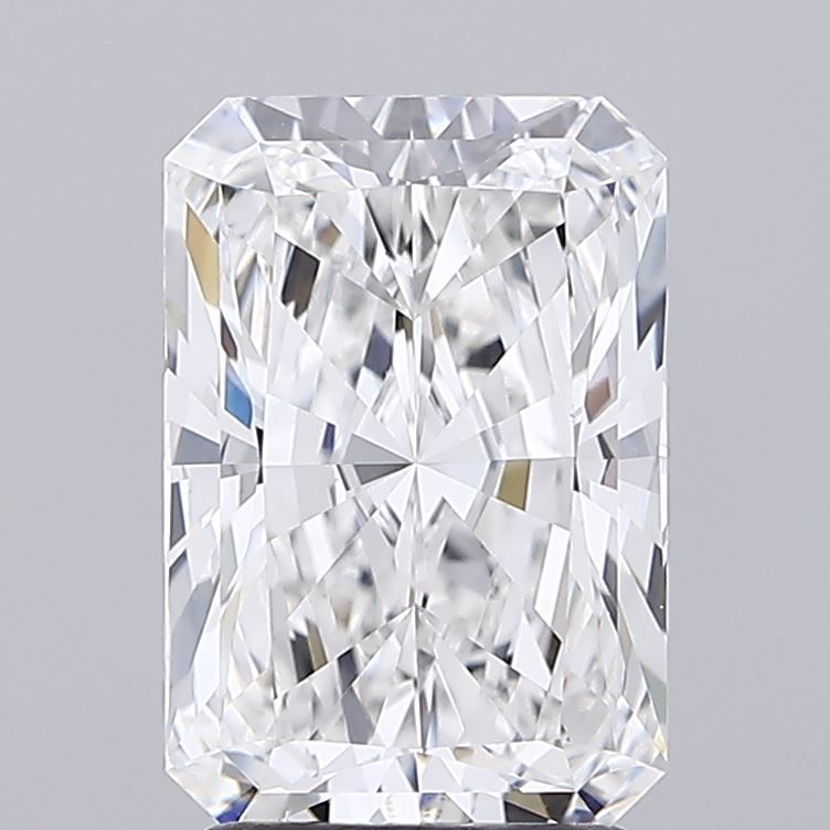 2.58 Carat Radiant Lab Diamond with  Cut Diamond in 14KT  view 1
