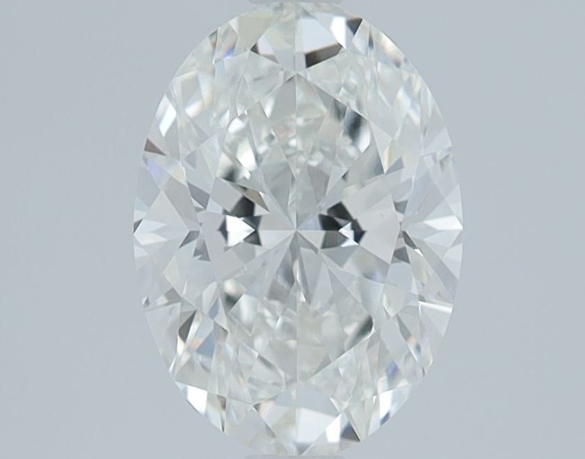 1.43 Carat Oval Lab Diamond with  Cut Diamond in 14KT  view 1
