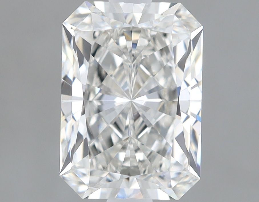 1.57 Carat Radiant Lab Diamond with  Cut Diamond in 14KT  view 1
