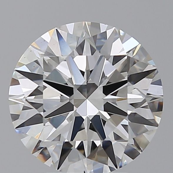 3.08 Carat Round Lab Diamond with  Cut Diamond in 14KT  view 1
