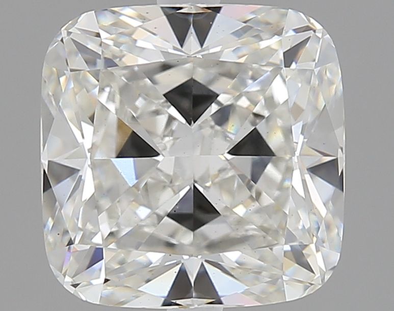 3.03 Carat Cushion Lab Diamond with  Cut Diamond in 14KT  view 1
