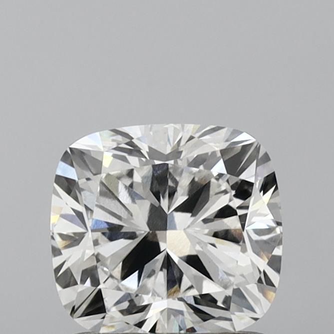 1.26 Carat Cushion Lab Diamond with  Cut Diamond in 14KT  view 1
