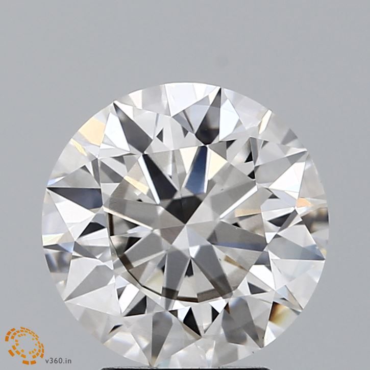 3.0 Carat Round Lab Diamond with  Cut Diamond in 14KT  view 1
