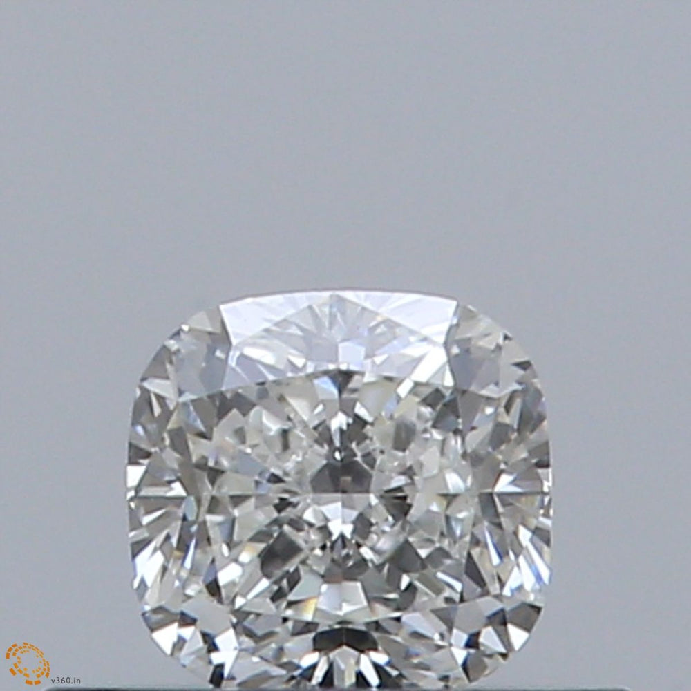 0.42 Carat Cushion Natural Diamond with  Cut Diamond in 14KT  view 1
