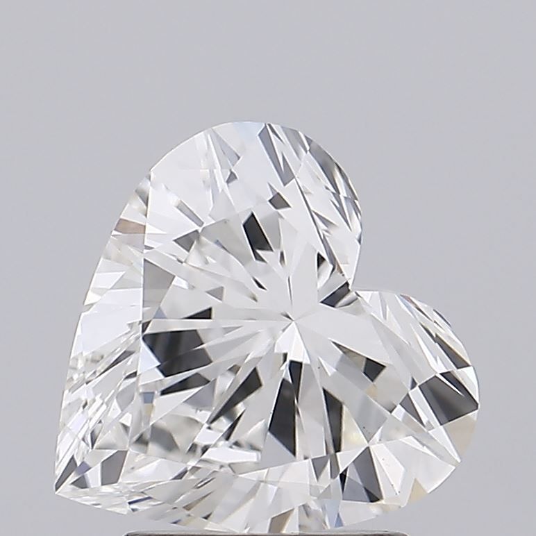 1.99 Carat Heart Lab Diamond with  Cut Diamond in 14KT  view 1
