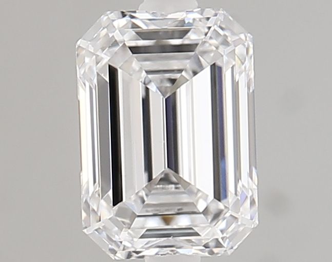 1.13 Carat Emerald Lab Diamond with  Cut Diamond in 14KT  view 1
