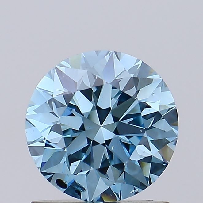 1.01 Carat Round Lab Diamond with  Cut Diamond in 14KT  view 1
