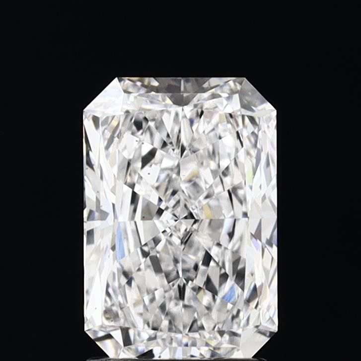 2.0 Carat Radiant Lab Diamond with  Cut Diamond in 14KT  view 1
