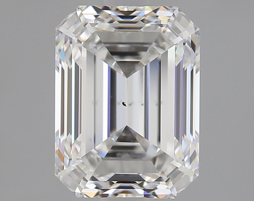 1.83 Carat Emerald Natural Diamond with  Cut Diamond in 14KT  view 1
