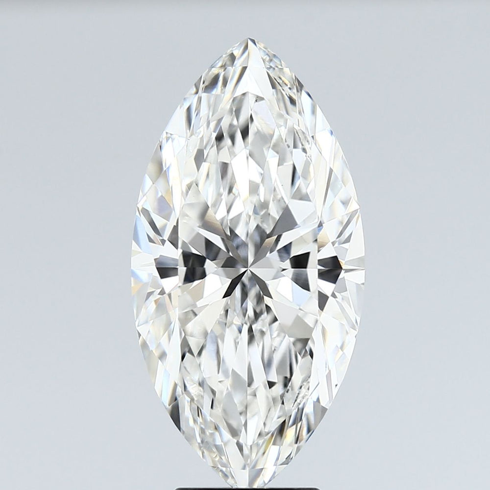 5.11 Carat Marquise Lab Diamond with  Cut Diamond in 14KT  view 1

