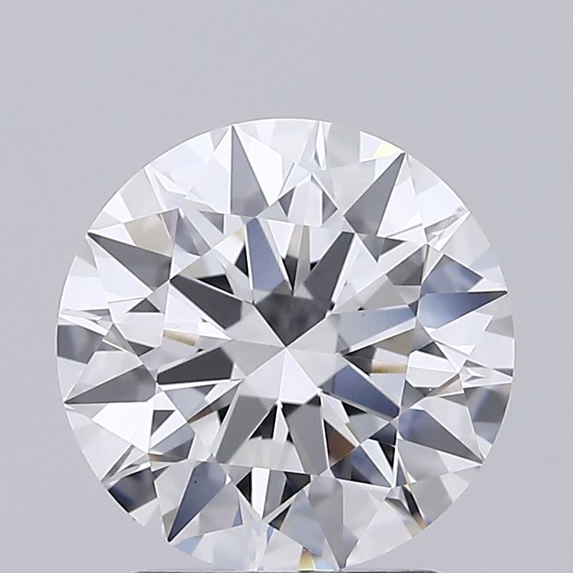 2.45 Carat Round Lab Diamond with  Cut Diamond in 14KT  view 1
