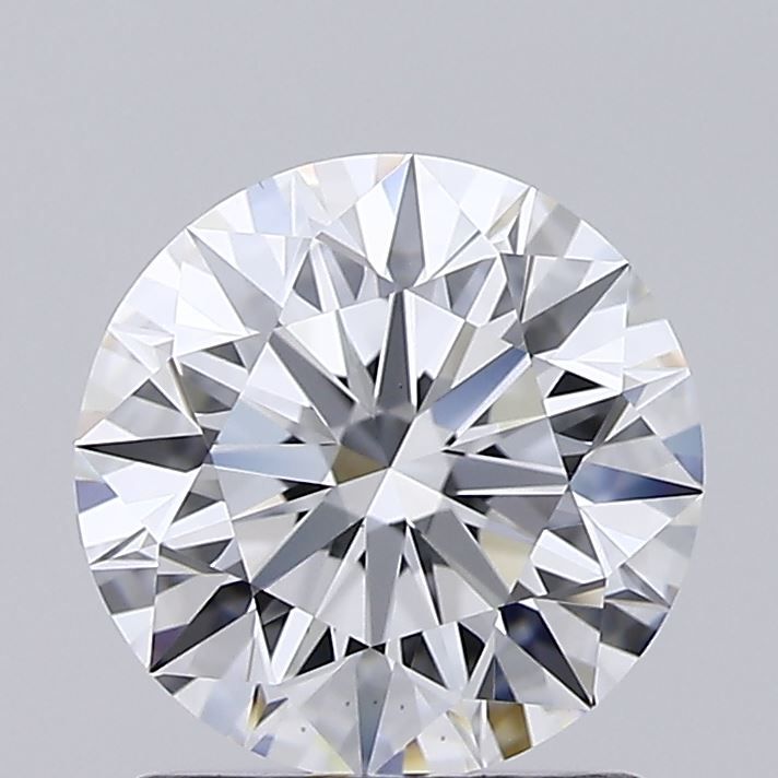 1.5 Carat Round Lab Diamond with  Cut Diamond in 14KT  view 1
