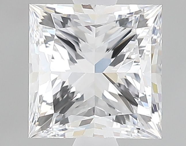1.31 Carat Princess Lab Diamond with  Cut Diamond in 14KT  view 1
