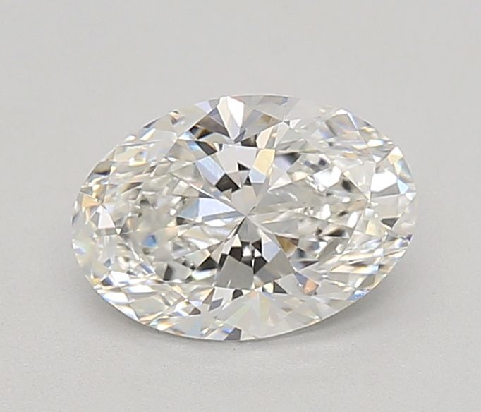 1.04 Carat Oval Lab Diamond with  Cut Diamond in 14KT  view 1
