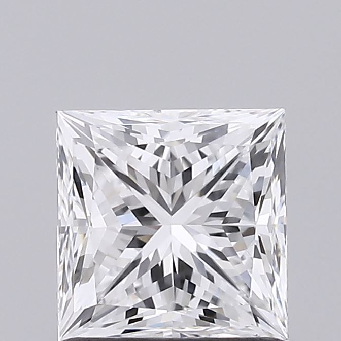 1.11 Carat Princess Lab Diamond with  Cut Diamond in 14KT  view 1
