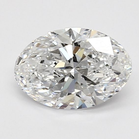 1.09 Carat Oval Lab Diamond with  Cut Diamond in 14KT  view 1
