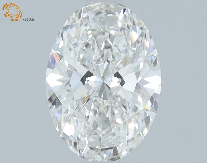 1.16 Carat Oval Lab Diamond with  Cut Diamond in 14KT  view 1
