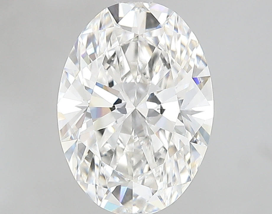 2.33 Carat Oval Lab Diamond with  Cut Diamond in 14KT  view 1
