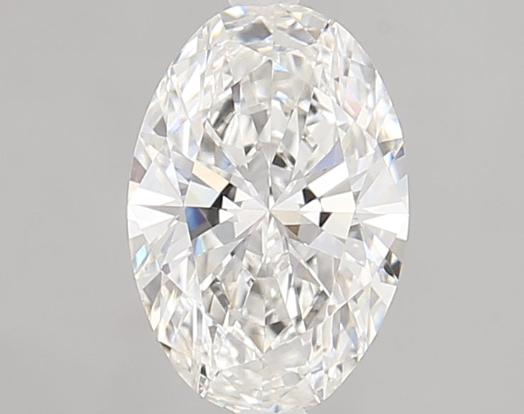 1.31 Carat Oval Lab Diamond with  Cut Diamond in 14KT  view 1
