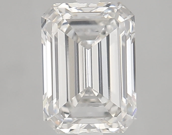 2.06 Carat Emerald Lab Diamond with  Cut Diamond in 14KT  view 1
