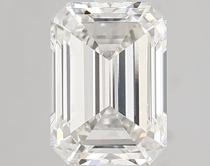 2.24 Carat Emerald Lab Diamond with  Cut Diamond in 14KT  view 1
