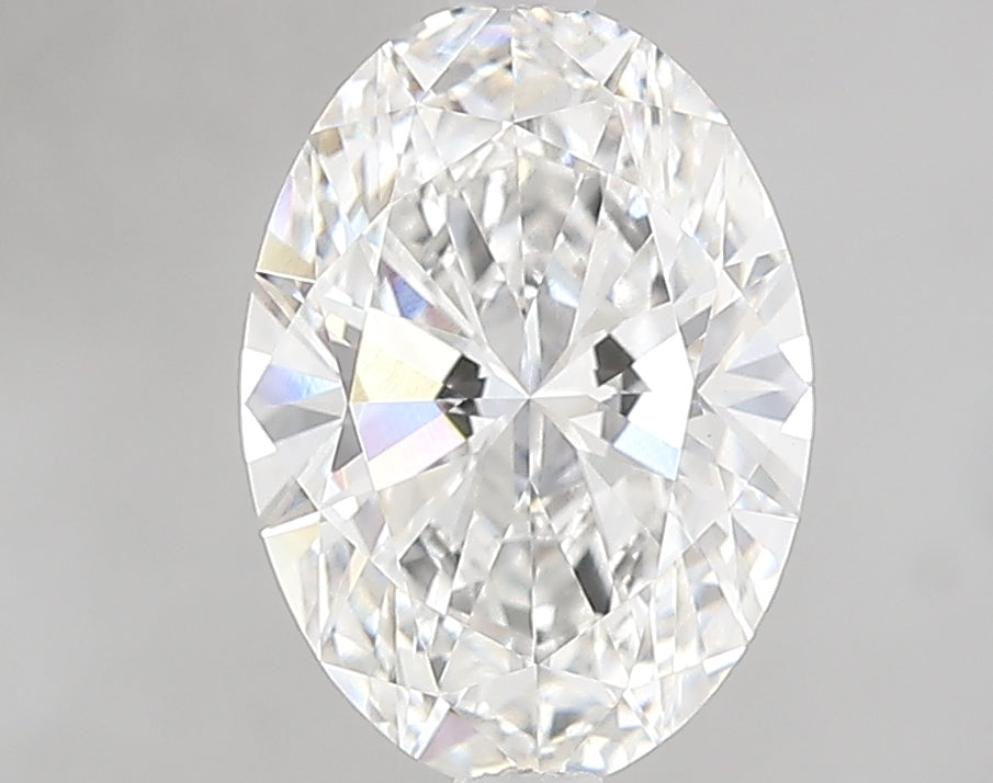 2.13 Carat Oval Lab Diamond with  Cut Diamond in 14KT  view 1
