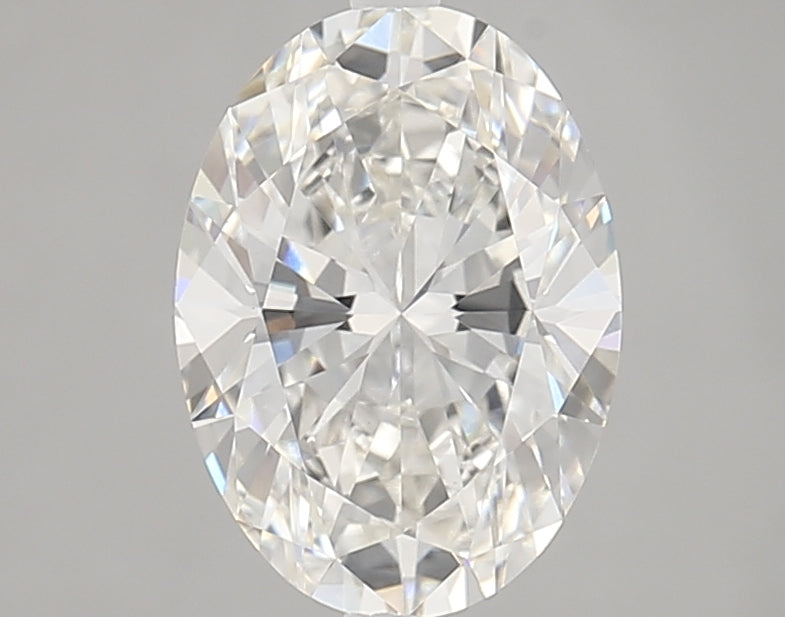 2.16 Carat Oval Lab Diamond with  Cut Diamond in 14KT  view 1
