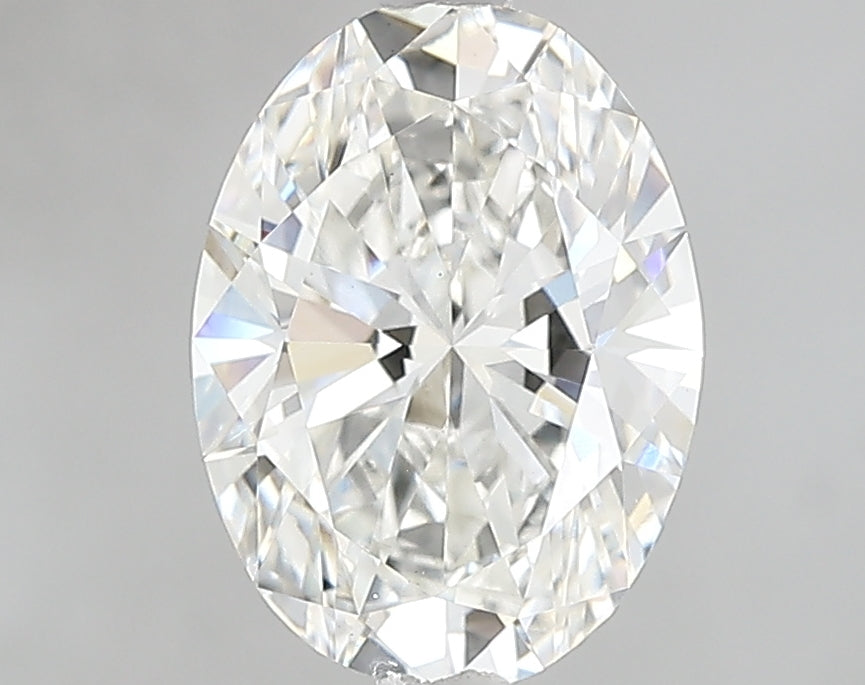 2.07 Carat Oval Lab Diamond with  Cut Diamond in 14KT  view 1

