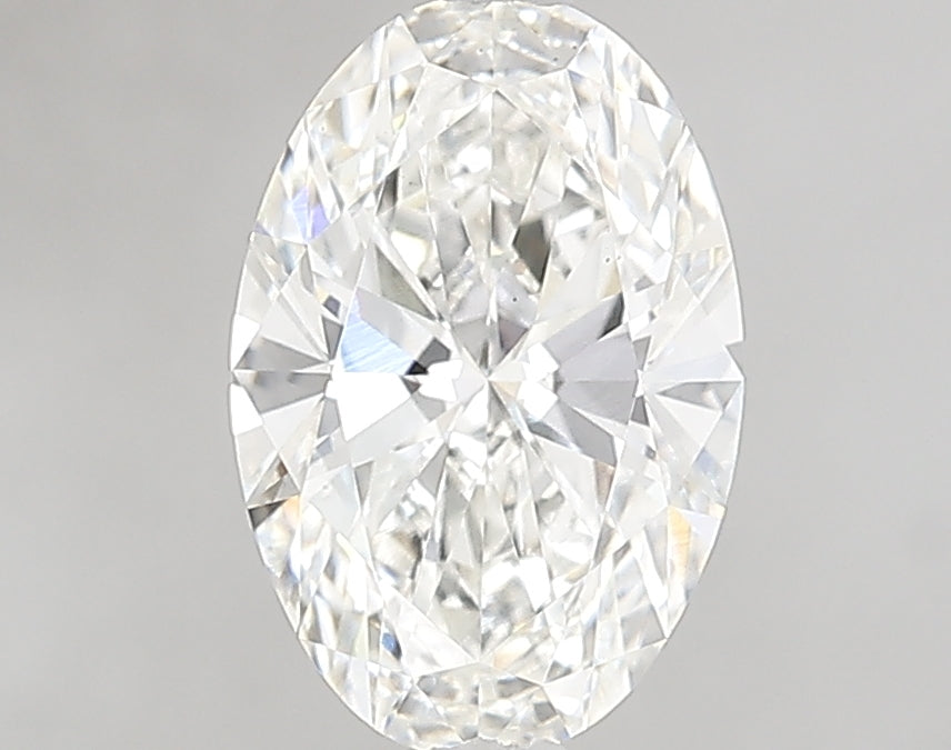 1.64 Carat Oval Lab Diamond with  Cut Diamond in 14KT  view 1
