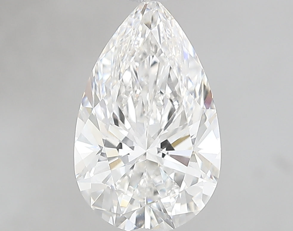 2.17 Carat Pear Lab Diamond with  Cut Diamond in 14KT  view 1
