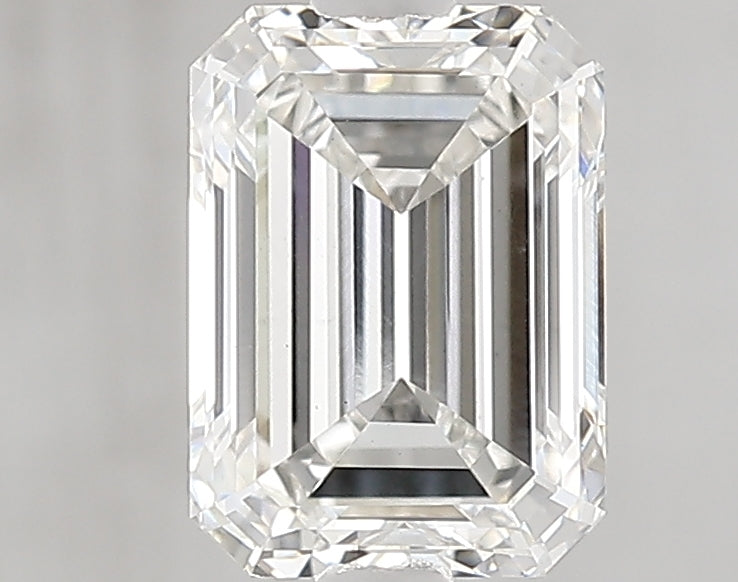 2.01 Carat Emerald Lab Diamond with  Cut Diamond in 14KT  view 1
