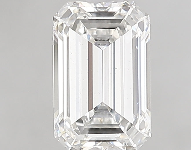 1.14 Carat Emerald Lab Diamond with  Cut Diamond in 14KT  view 1
