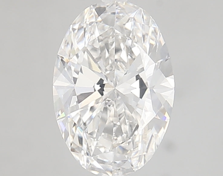 1.71 Carat Oval Lab Diamond with  Cut Diamond in 14KT  view 1
