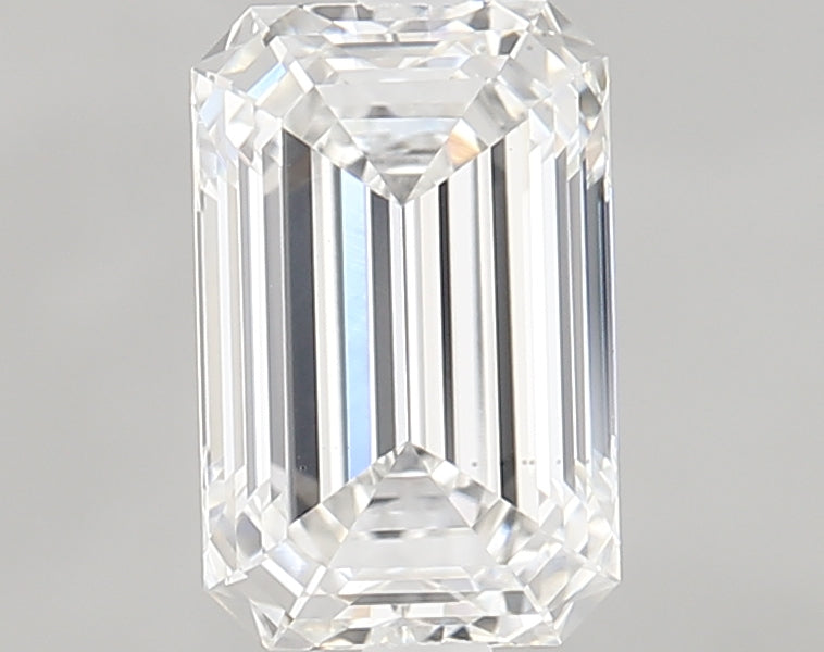 1.33 Carat Emerald Lab Diamond with  Cut Diamond in 14KT  view 1

