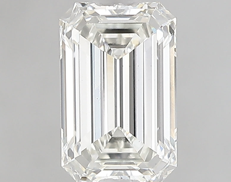 1.17 Carat Emerald Lab Diamond with  Cut Diamond in 14KT  view 1
